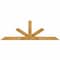 Ekena Millwork Saratoga Rough Sawn Timber Gable Bracket, Western Red Cedar, 72"W x 24"H x 2"D x 4"F, 8/12 Pitch GBW072X24X0204SAR00RWR - alternate 1